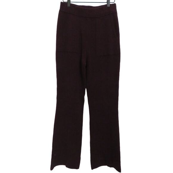 Athleta Womens Sz S Spiced Cabernet Felicity Cozy Pants Soft Cashmere Blend Pant - Picture 1 of 5